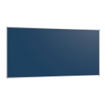Wandtafel Stahlemaille blau, 200x100 cm, ohne Kreideablage, 